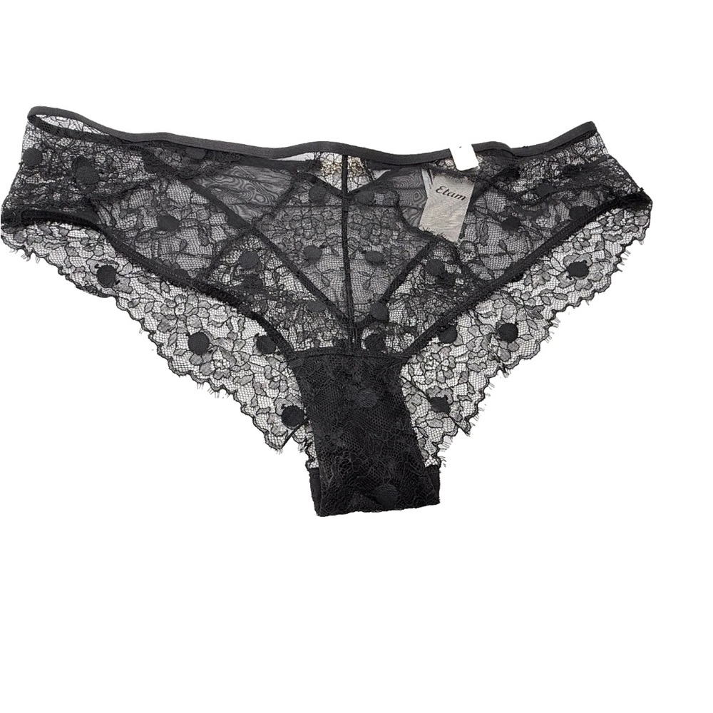 Etam Elixir Lace and Tulle Hipster Black S XL - Picture 3 of 6